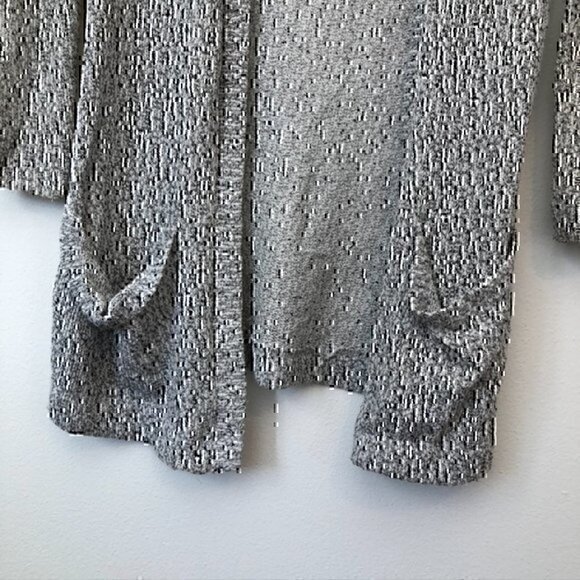 SPARKLE FADE URBAN OUTFITTERS White Black Open Marled Knit Cardigan Sweater XS - Picture 8 of 9